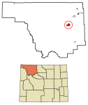 Park County Wyoming Incorporated and Unincorporated areas Cody Highlighted 5615760